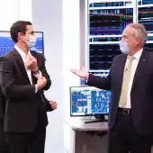 Two men talking - Chile